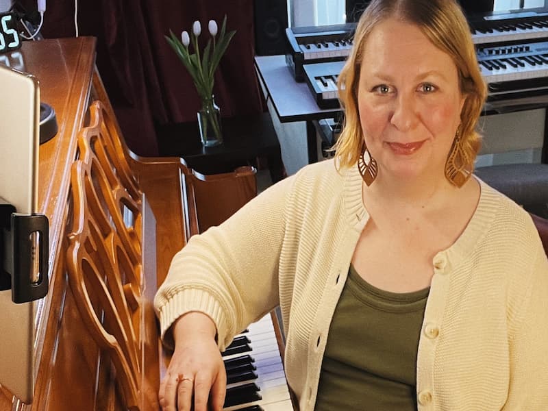 Sarah Collins in her home studio in Portland, Oregon, 2026