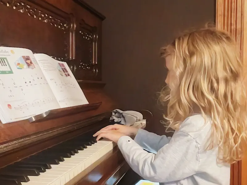 Piano student