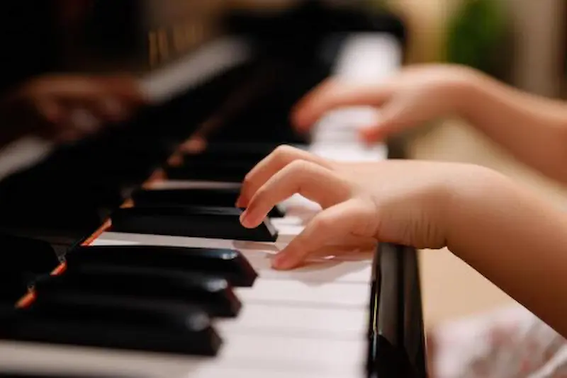 Piano student