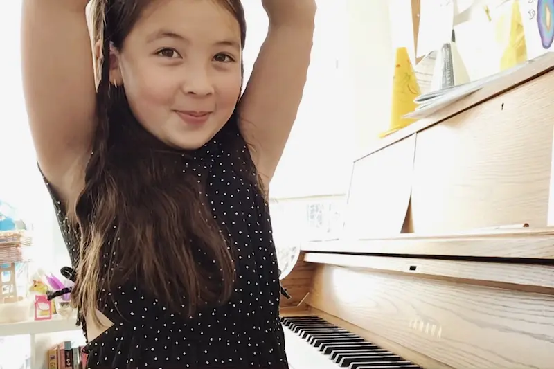 Piano student