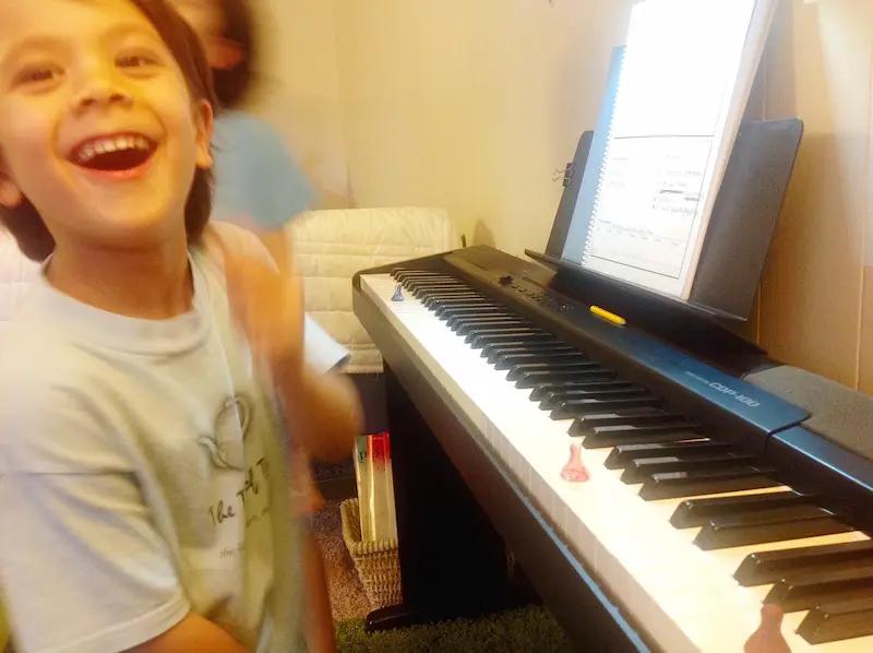 Piano student